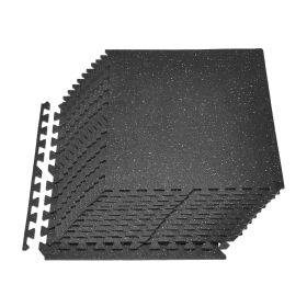 Puzzle Exercise Mat, 24 PCS Fitness Equipment Mats, 24 x 24 x 0.4 in, High-Density EVA Foam Mats Set, Interlocking Rubber Soft Tiles