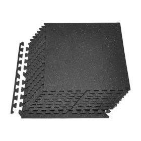 Puzzle Exercise Mat, 12 PCS Fitness Equipment Mats, 24 x 24 x 0.4 in, High-Density EVA Foam Mats Set, Interlocking Rubber Soft Tiles