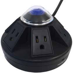 Accell Powramid 6-outlet Power Center And Surge Protector (black)