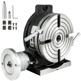 Rotary Table 8Inch Horizontal Vertical HV8 Precision 3MT Milling Drilling Machine Vernier Reading Milling Drilling Boring