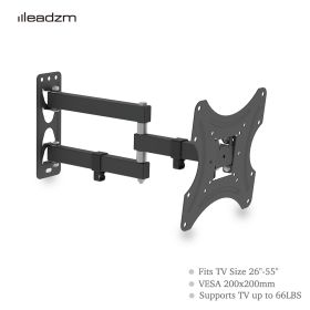 TMX200 Is Adjustable Up And Down 5-12 Degrees With Rotation 180 Degrees, And The Wall-mounted TV Stand Has A Load Capacity Of 30kg (Option: Black)
