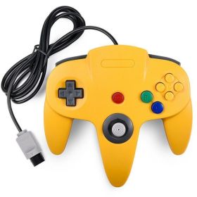 New Wired Controller Joystick Compatible With Nintendo 64 N64 Video Game Console (Color: Yellow)