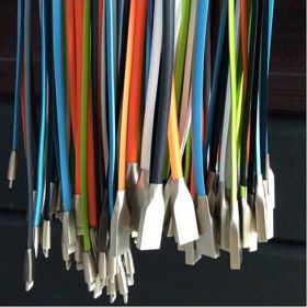 Steel Cable Connectors And Super Strong Charging Cable For Your Smart Gadgets (Type: Apple - 8 PIN, Color: Lime Green)